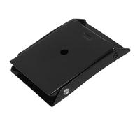 RUNROTOO Cale de Roue Triangulaire Portable en Acier Noir pour Camping-pneu, Support Stabilisateur Antidérapant pour Aventures en Plein Air et Camping