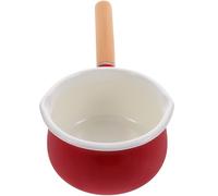 RUNROTOO Casserole Émaillée Antiadhésive Petite Marmite à Lait 15 CM pour Soupe et Porridge Compatible Induction pour Usage Domestique