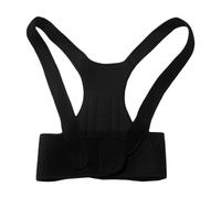 RUNROTOO Ceinture Lombaire Réutilisable Design Ergonomique pour Soulager le Mal de Dos, Correcteur de Posture Pratique en Tissu Ok Noir, pour Activités Sociales et Domicile