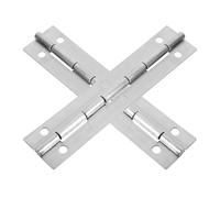 RUNROTOO Charnières Longues en Acier Inoxydable Argenté 2pcs pour Piano et Cabinets, Support Continu Stable et Résistance à L'usure, pour Portes Lourdes