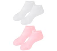 RUNROTOO Chaussettes Hydratantes Sebs 2 Paires Taille L Réutilisables et Douces pour la Peau Soin des Pieds Secs et Talons Fendillés Confort à Domicile