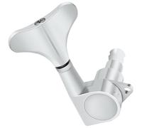 RUNROTOO Chevilles D'accordage pour Basse en Alliage de Zinc Argenté, Jeu de 1 Set, Fixation Précise des Cordes pour Guitare Basse, Accessoire Essentiel pour Musiciens