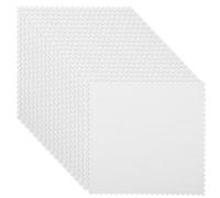 RUNROTOO Chiffon Élimination des Traces D'oxydation et Bijoux et Lunettes en Daim Blanc de Nettoyage 50 Pièces, Portable Polissage