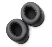 RUNROTOO Coussinets d'oreille de Rechange Noirs Confort Doux et Haute Élasticité et Mousse à Mémoire de Forme en Cuir Protéiné Haute Élasticité pour Casque Audio Brainwavz Hm5