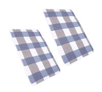 RUNROTOO Couverture pour Cage de Cochon d'Inde et Hamster en Coton Bleu, Alèses Lavables et Absorbantes, Lot de 2 Pièces, Facile à Installer pour Petits Animaux