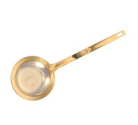 RUNROTOO Cuillère Passoire en Acier Inoxydable Doré, Écumoire à Huile, Facile à Nettoyer, pour Cuisiner et Préparer le Hot Pot