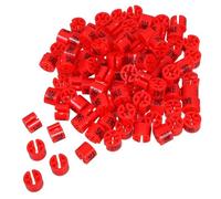 RUNROTOO de Marqueurs de Cintres Rouges Code Couleur Pratique 100 Pièces en Plastique Aide Tri des Tailles pour Vêtements pour Penderie et Expérience Client