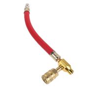 RUNROTOO Dégonfleur de pneus autobloquant - Valve de dégonflage rapide en cuivre anti-fuite avec tuyau pour atelier de réparation de pneus de véhicules lourds