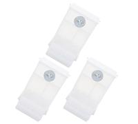 RUNROTOO Distributeur de Graines pour Oiseaux en Acrylique 3pcs, Mangeoire Suspendue Pratique Compartiment en Auge, pour Balcon et Cage à Canaris