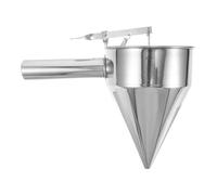 RUNROTOO Distributeur Entonnoir à Confiseries en Acier Inoxydable Piston Détachable, Support Portable, pour Camping et Pâtisserie, Outil de Cuisson Précis et Polyvalent