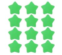 RUNROTOO Effaceurs à Sec 12pcs Mini Étoile Verte en Feutre Eva pour Tableau Blanc et Noir Usage Polyvalent en École et Bureau Nettoyeur Portable