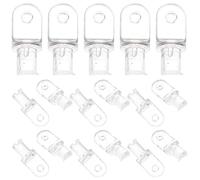 RUNROTOO Embouts de Baguette Transparent 20 Pièces pour Stores Horizontaux Crochets Suspendre Adaptés aux Fenêtres Résidentielles