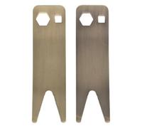 RUNROTOO Ensemble de 2 clés à molette pour guitare électrique avec dents, pour interrupteur à bascule, sélecteur de micros, prise jack, potentiomètre de volume et accessoires