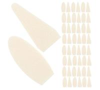 RUNROTOO Éponge de rechange pour outils de mélange 200pcs blanc en éponge, pour artistes professionnels, précision estompage et gomme à dessin, usage maison et croquis