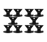 RUNROTOO Extracteurs D'ampoules Ventouse en Plastique Noir Lot de 10 Poignée Triangulaire, Outil Pratique et Rapide en Toute Sécurité pour Retirer Ampoules Gu10