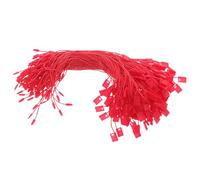 RUNROTOO Ficelles pour Étiquettes de Vêtements en Polyester Rouge 17 CM Lot de 990 Cordelettes Suspendre pour Étiquetage de Prix Fixation Sécurisée pour Vêtements Chaussures et Bagages