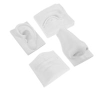 RUNROTOO Figurine Artisanale en Gypse Blanc pour Décoration de Bureau, Modèle Créatif et Léger de Sculpture des Traits du Visage pour Dessin Artistique