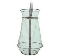 RUNROTOO Filet à Mailles Pliable 4 Cadres en Fil d'acier, Cage de Pêche Portable en Matériau à Séchage Rapide pour Crevettes et Poissons, Facile à Utiliser et Anti-évasion