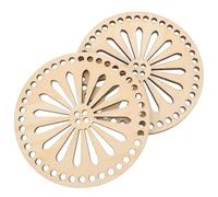 RUNROTOO Formeuse de Paquet à Main en Bois Beige 2pcs pour Diy, Fond du Paquet Robuste et Confortable, Coussinet de Maintien du Bas pour Passionnés D'artisanat