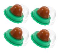 RUNROTOO Friandises pour Chat 4pcs Sucettes la Menthe à Chat Couverture Transparente Améliorent la Langue et Favorisent la Faim Collation Saine