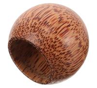 RUNROTOO Gobelet en Bois Rond Élégant pour Servir Vin et Eau la Maison, Tasse Unique en Bois Naturel Design Stylé et Fonctionnel