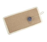 RUNROTOO Griffoir pour Chat en Sisal Beige Robuste Flanelle, Planche à Griffer D'intérieur pour Chaton, Favorisant Un Comportement Naturel de Griffade, Patin Anti-Usure