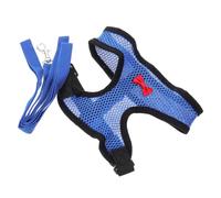 RUNROTOO Harnais Respirant en Nylon pour Poulet et Oie Sangle Réglable, Léger et Confortable, pour Activités Extérieures Laisse Extra-Longue Bleue Couleur Aléatoire