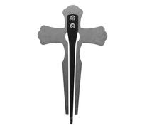 RUNROTOO Harpe à bouche en métal : guimbarde professionnelle - Silver Cross, instrument de musique mongol pour musiciens folkloriques, pratique musicale, rassemblements traditionnels