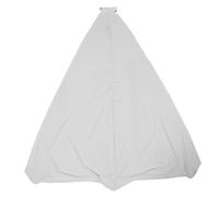 RUNROTOO Housse blanche pour pied d'enceinte - Protection pour structure d'enceinte extérieure - Protection pour haut-parleurs et éclairages - Configuration DJ pour soirées