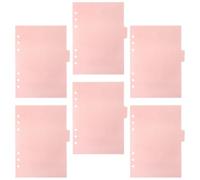 RUNROTOO Intercalaires Séparateurs Pratiques pour Classeur Lot de 12 en Pp Rose Onglets Créatifs pour Indexation et Consultation, pour Livres et Recherches