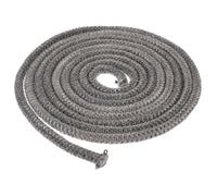 RUNROTOO Joint D'étanchéité en Fibre de Verre 2,5m pour Insert de Cheminée à Bois et Poêle à Bois, Auto-adhésif, Installation Facile pour Porte de Poêle