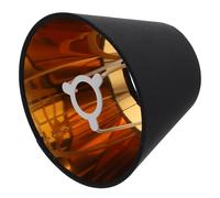 RUNROTOO -jour Style Simple en Tissu Noir pour Lampe E14, Accessoire Décoratif Fait Main pour Décoration Salon ou Salle à Manger