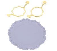 RUNROTOO Kit Cachet de Cire Métal 3 Pièces Tapis Silicone Résistant la Chaleur pour Loisirs Créatifs et Scellage d'Enveloppes de Mariage