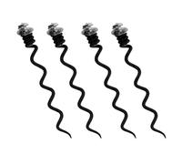 RUNROTOO Kit de 4 Spirales Métalliques pour Tire-Bouchon, Embouts de Remplacement pour Ouvre-Bouteille, pour Dégustation de Vin et Usage Extérieur
