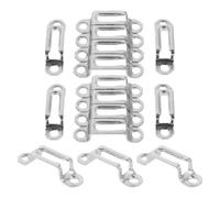 RUNROTOO Kit de Fixation Invisible en Acier Inoxydable Facile à Retirer pour Meubles Connecteurs Semi-ouverts et Vis pour Assemblage et Combinaison de Meubles