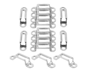 RUNROTOO Kit de Fixation Invisible en Acier Inoxydable Facile à Retirer pour Meubles Connecteurs Semi-ouverts et Vis pour Assemblage et Combinaison de Meubles