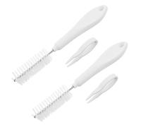 RUNROTOO Kit de Nettoyage en Plastique et Fer pour Fontaine à Eau 2 Ensembles Brosse et Pince Réduit Le Démontage, Accessoire pour Fontaine pour Animaux