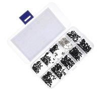 RUNROTOO Kit de Vis M3 à Tête Plate en Acier Carbone pour Maintenance Générale et Installation Permanente, Design Fraisée pour Fixation Sécurisée sur Carte Mère et Disque Dur