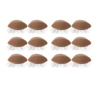 RUNROTOO Kit Extension de Cils Professionnel 6 Paires de Paupières en Silicone Réalistes et Lisses pour Entraînement à L'extension de Cils et Techniques de Greffe