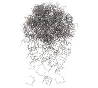 RUNROTOO Kit Réparation Plastique Automobile 100 Agrafes Chauffantes Ondulées 0,6 MM, Fixation Solide pour Soudeuse Plastique, Adapté Réparation Pare-Chocs et Tableau de Bord Voiture