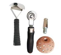 RUNROTOO Kit Réparation Pneus Voiture Rouleau D'insonorisation Noir, Tête de Meule de Bol, Construction Robuste et Utilisation Facile pour Réparations Professionnelles et Imprévues