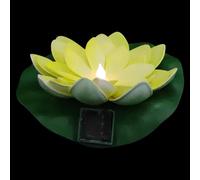 RUNROTOO Lampe Solaire Extérieure Jaune en Plastique Surface Lisse, Lampe à Fleurs Flottante Pratique pour Parfum et Bureau, Éclairage Décoratif de Jardin