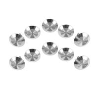 RUNROTOO Lot de 10 plots en acier inoxydable pour dalles podotactiles - Clous métalliques de 2,5 cm (0,98 pouce) - Points podotactiles pour dalles de signalisation de trottoir et panneaux