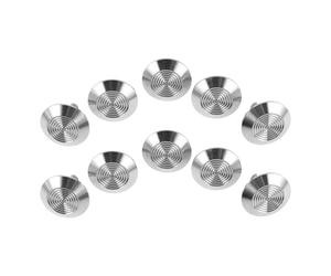 RUNROTOO Lot de 10 plots en acier inoxydable pour dalles podotactiles - Clous métalliques de 2,5 cm (0,98 pouce) - Points podotactiles pour dalles de signalisation de trottoir et panneaux