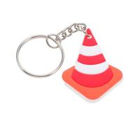 RUNROTOO Lot de 10 porte-clés mini cônes de signalisation - Pendentifs cônes de sécurité routière en résine pour événements scolaires - Porte-clés pour pochettes surprises, articles de fête