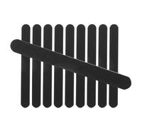 RUNROTOO Lot de 12 Bâtonnets de Ponçage Polissage Noirs Double Face en Éponge Abrasive, Résistants Maquettes et Travaux de Précision Artisanale