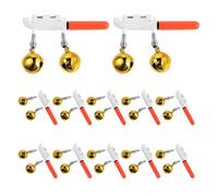 RUNROTOO Lot de 12 Lampes LED pour Canne à pêche avec Clochette - Alarme de Touche pour la pêche de Nuit - Fixation par Clip sur Les Embouts de Canne pour la Bar, à la Truite, Poisson-Chat