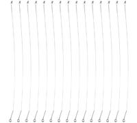 RUNROTOO Lot de 15 fils à couper le fromage en acier inoxydable - Fils de rechange de 18 cm pour fromages à pâte molle et dure, beurre, savon, œufs - Outil de cuisine