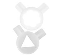RUNROTOO Lot de 2 Embouts de Machine à Glace en Pp Blanc, Buses de Sorbetière Réutilisables pour Accessoires de Rechange, Améliore L'efficacité et Forme Variée pour Usage Commercial