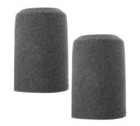 RUNROTOO Lot de 2 filtres anti-pop pour microphone - Bonnette anti-vent en mousse floquée pour l'enregistrement et le streaming, compatible avec le K688 (gris).
